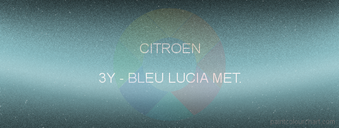 Citroen paint 3Y Bleu Lucia Met.