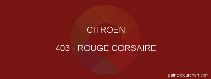 Citroen paint 403 Rouge Corsaire