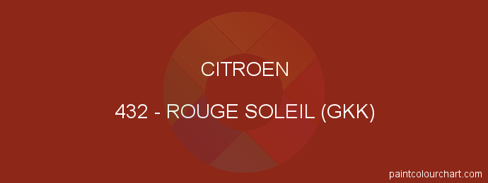 Citroen paint 432 Rouge Soleil (gkk)