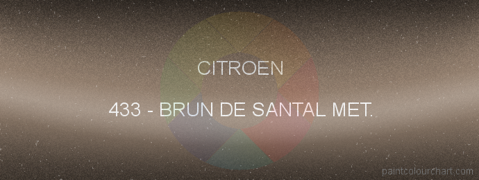 Citroen paint 433 Brun De Santal Met.