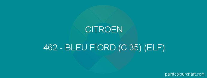 Citroen paint 462 Bleu Fiord (c 35) (elf)