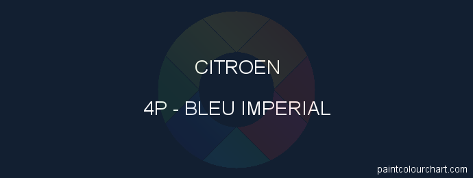 Citroen paint 4P Bleu Imperial