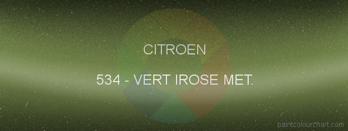 Citroen paint 534 Vert Irose Met.