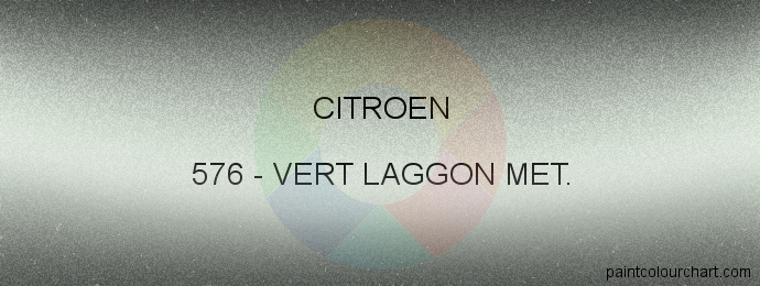 Citroen paint 576 Vert Laggon Met.
