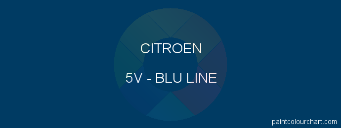 Citroen paint 5V Blu Line