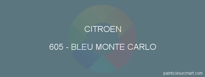 Citroen paint 605 Bleu Monte Carlo