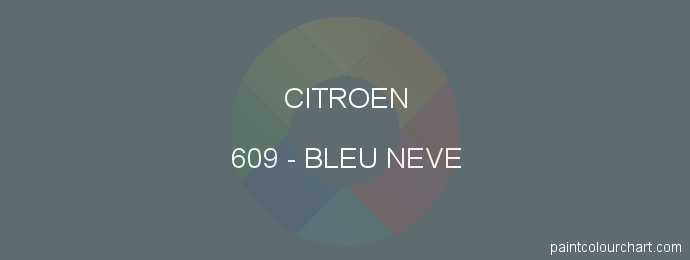 Citroen paint 609 Bleu Neve