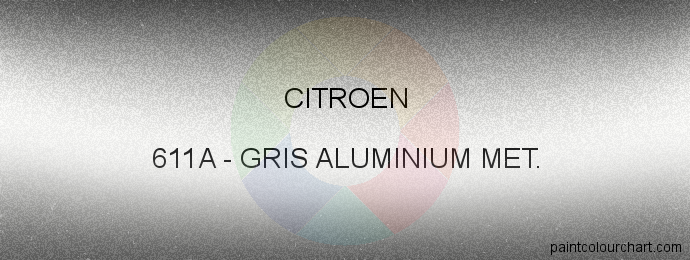 Citroen paint 611A Gris Aluminium Met.