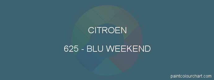 Citroen paint 625 Blu Weekend