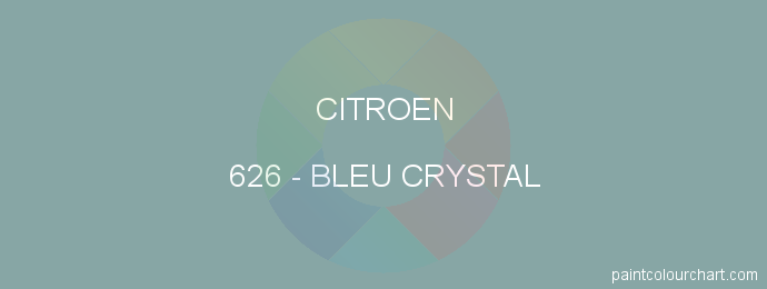 Citroen paint 626 Bleu Crystal