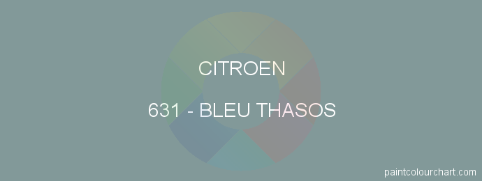 Citroen paint 631 Bleu Thasos