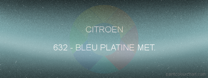 Citroen paint 632 Bleu Platine Met.