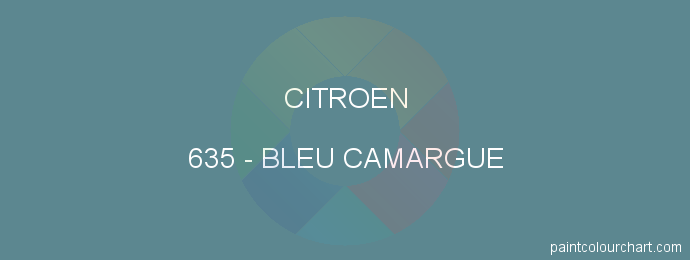 Citroen paint 635 Bleu Camargue