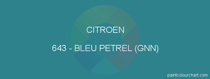 Citroen paint 643 Bleu Petrel (gnn)