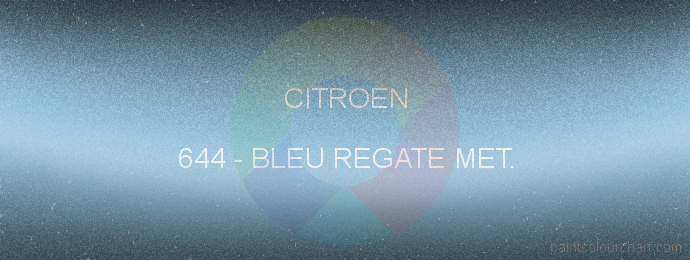 Citroen paint 644 Bleu Regate Met.