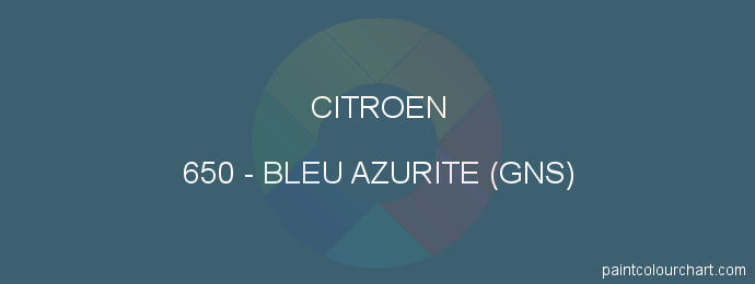 Citroen paint 650 Bleu Azurite (gns)