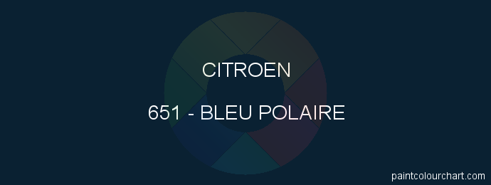 Citroen paint 651 Bleu Polaire