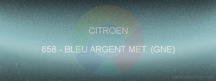 Citroen paint 658 Bleu Argent Met. (gne)