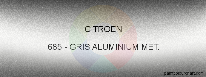 Citroen paint 685 Gris Aluminium Met.