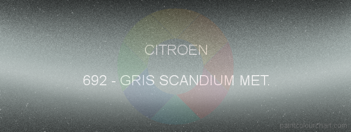 Citroen paint 692 Gris Scandium Met.