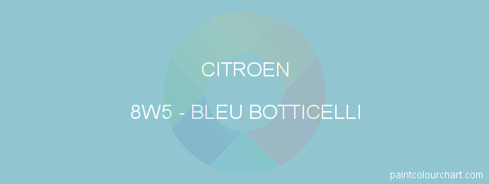Citroen paint 8W5 Bleu Botticelli