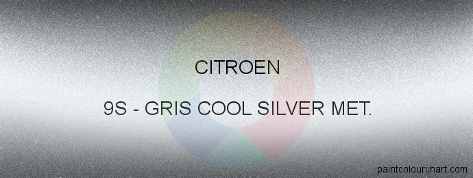 Citroen paint 9S Gris Cool Silver Met.