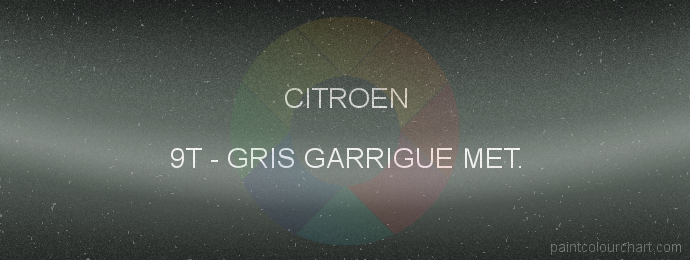 Citroen paint 9T Gris Garrigue Met.