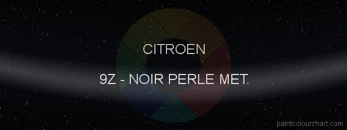 Citroen paint 9Z Noir Perle Met.