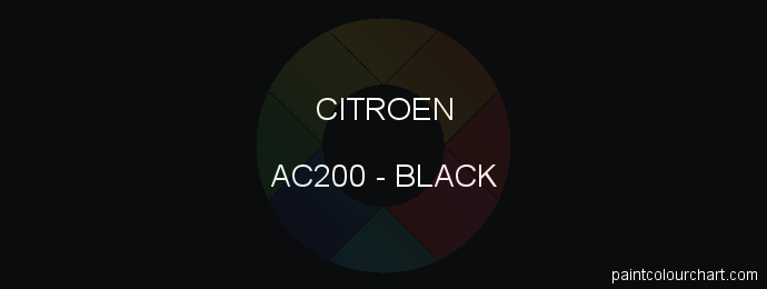Citroen paint AC200 Black