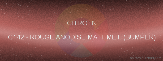 Citroen paint C142 Rouge Anodise Matt Met. (bumper)