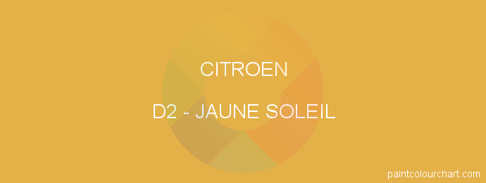 Citroen paint D2 Jaune Soleil