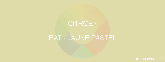 Citroen paint EAT Jaune Pastel