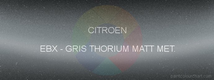 Citroen paint EBX Gris Thorium Matt Met.