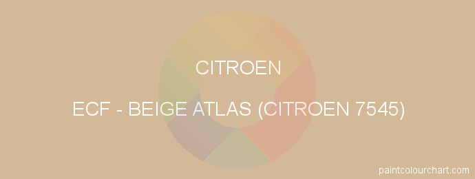 Citroen paint ECF Beige Atlas (citroen 7545)