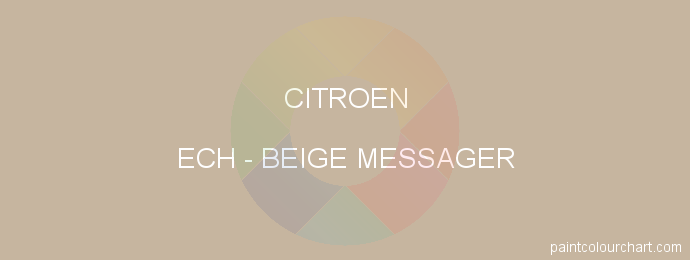 Citroen paint ECH Beige Messager