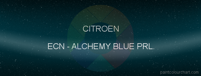 Citroen paint ECN Alchemy Blue Prl.
