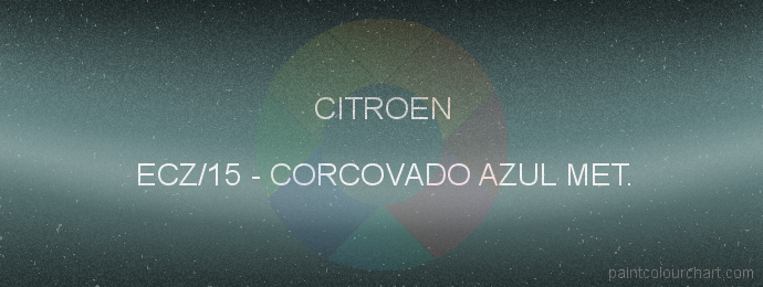 Citroen paint ECZ/15 Corcovado Azul Met.