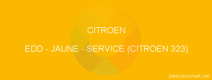 Citroen paint EDD Jaune - Service (citroen 323)