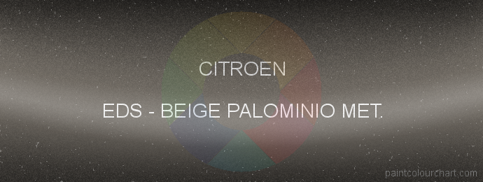 Citroen paint EDS Beige Palominio Met.