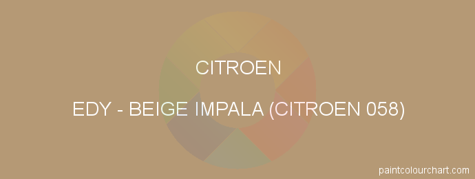 Citroen paint EDY Beige Impala (citroen 058)