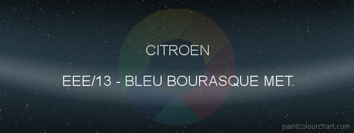 Citroen paint EEE/13 Bleu Bourasque Met.