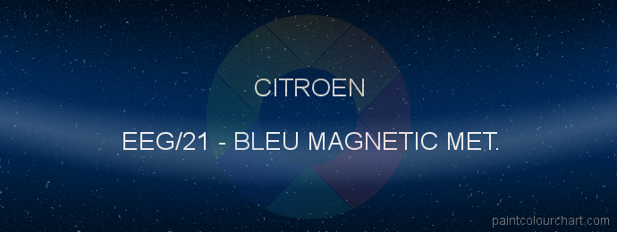 Citroen paint EEG/21 Bleu Magnetic Met.
