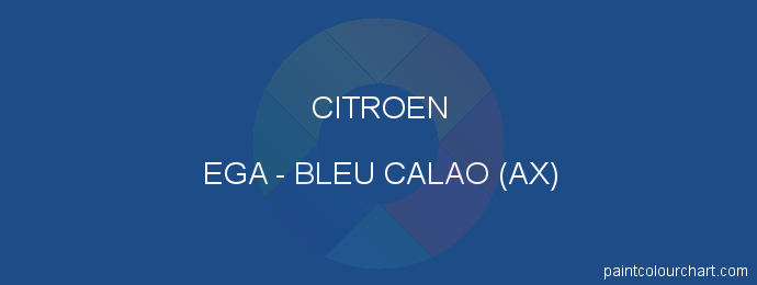 Citroen paint EGA Bleu Calao (ax)