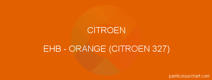 Citroen paint EHB Orange (citroen 327)