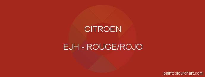 Citroen paint EJH Rouge/rojo
