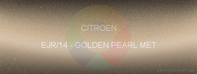 Citroen paint EJR/14 Golden Pearl Met.