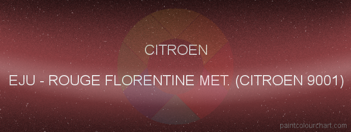 Citroen paint EJU Rouge Florentine Met. (citroen 9001)