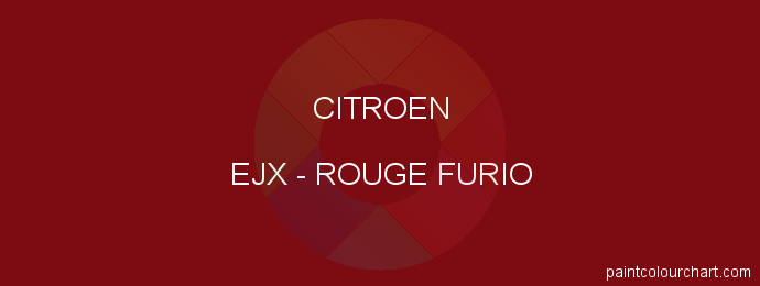 Citroen paint EJX Rouge Furio