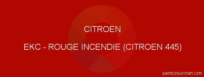 Citroen paint EKC Rouge Incendie (citroen 445)