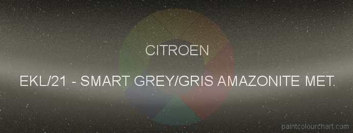 Citroen paint EKL/21 Smart Grey/gris Amazonite Met.